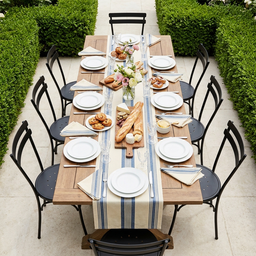 Striped Café Linens