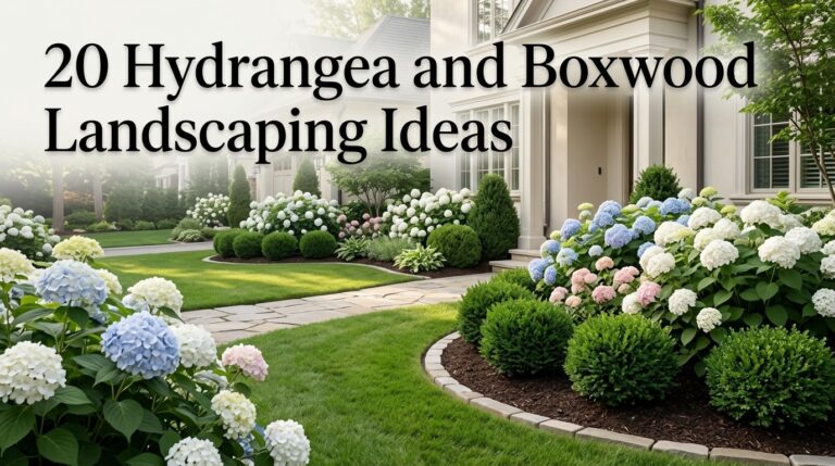20 Hydrangea and Boxwood Landscaping Ideas