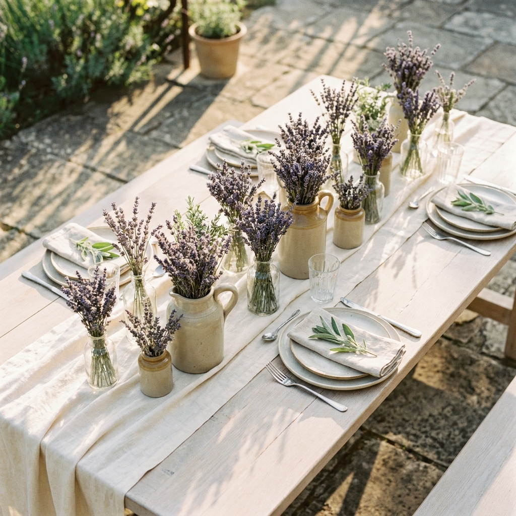 Lavender Centerpieces