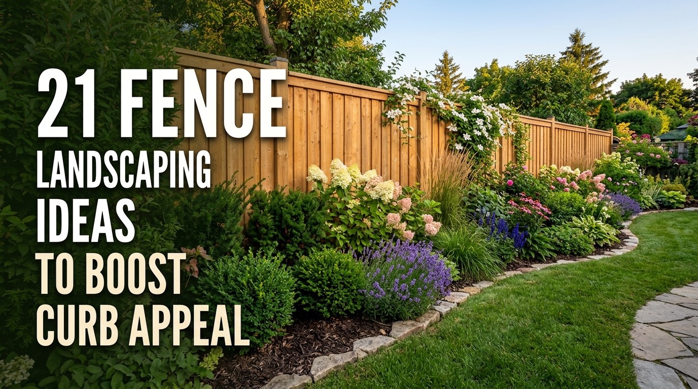 21 Fence Landscaping Ideas to Boost Curb Appeal