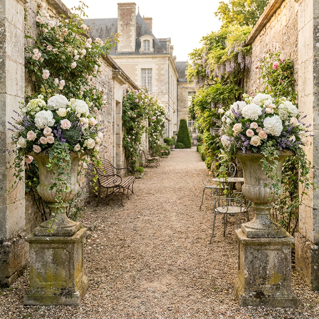 Stone Urn Florals