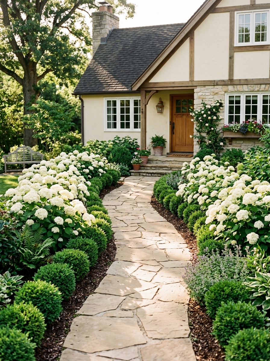 Layered Front Walk