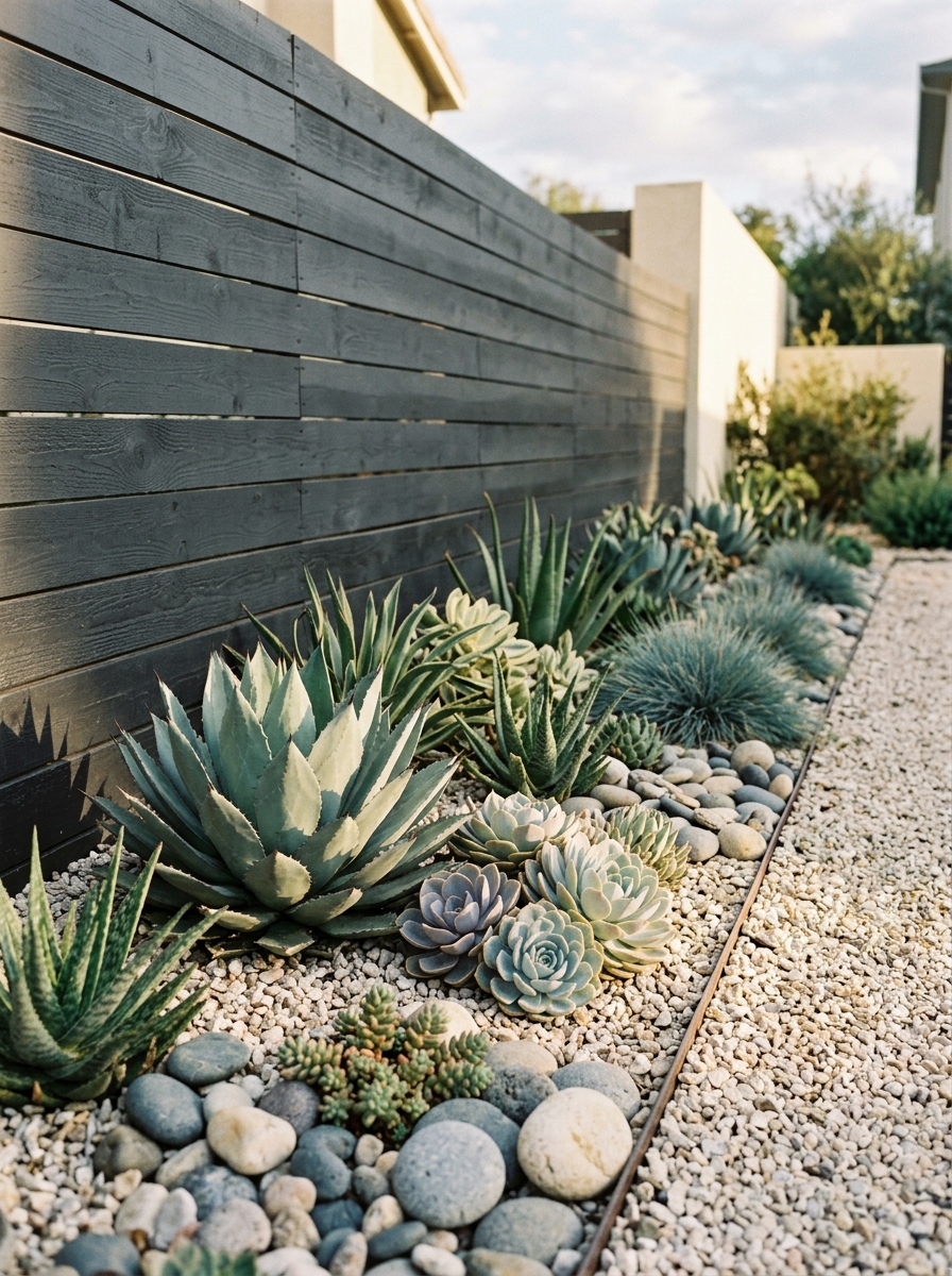 Sculptural Succulent Bed