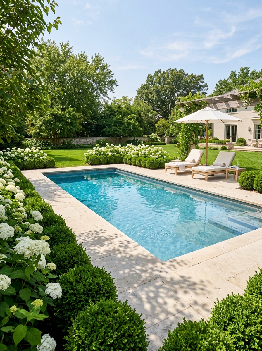 Poolside Greenery
