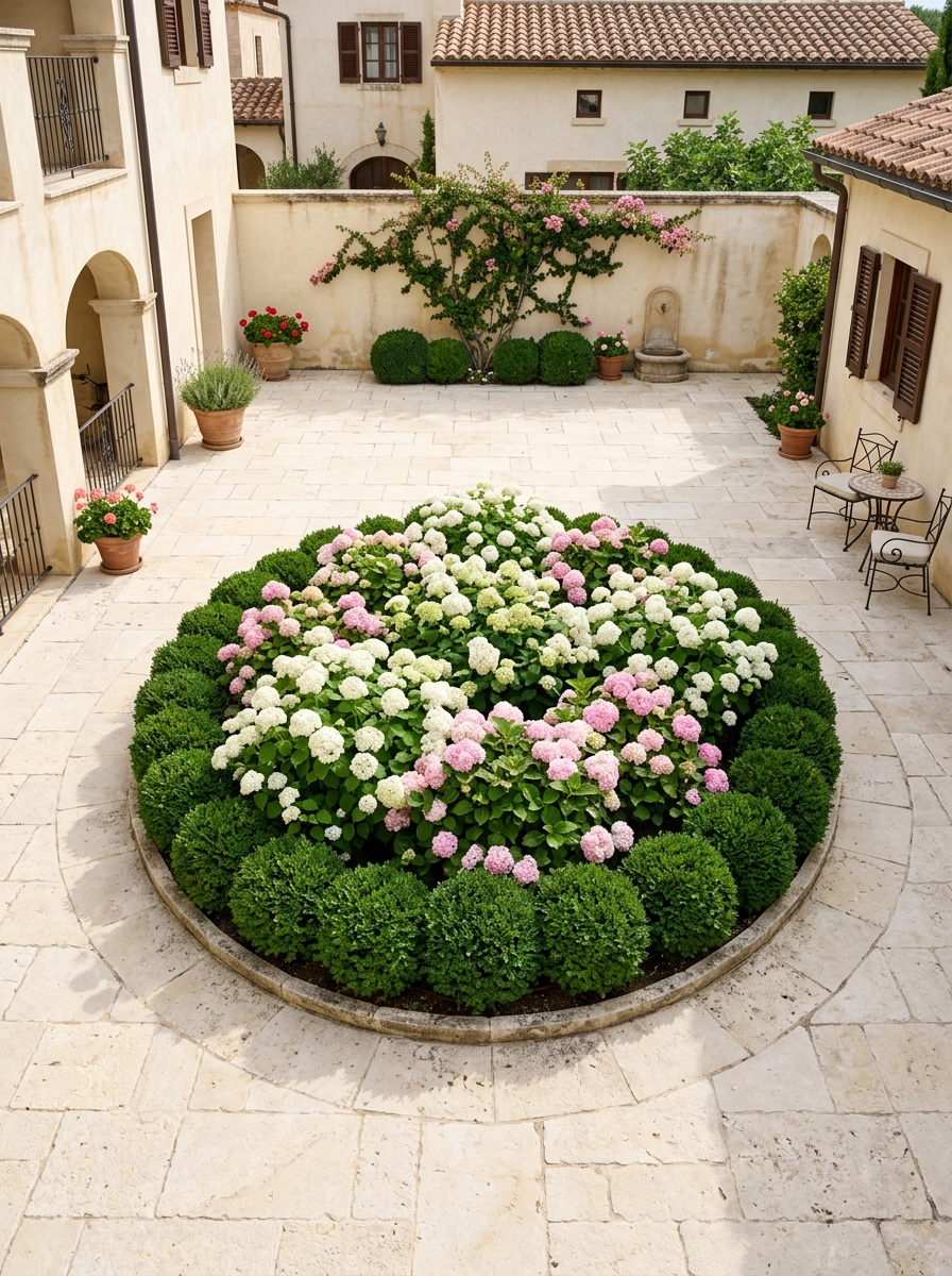 Circular Courtyard Bed