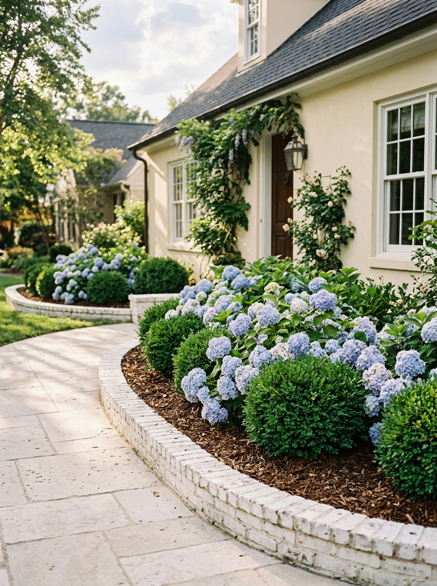White Brick Border