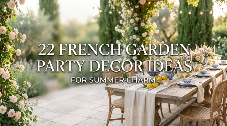 22 French Garden Party Decor Ideas for Summer Charm