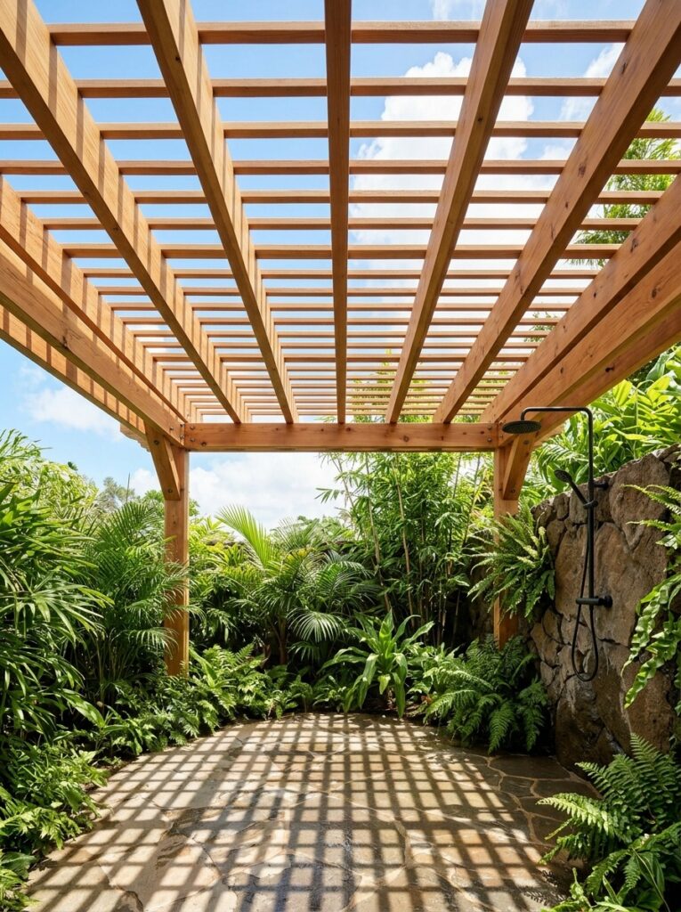 Slatted Wood Ceiling