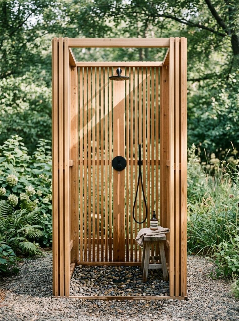 Vertical Wood Slats